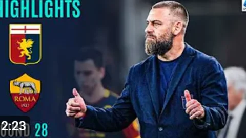 جنوى 2 - 1 روما ملخص المباراة الدوري الإيطالي 202526