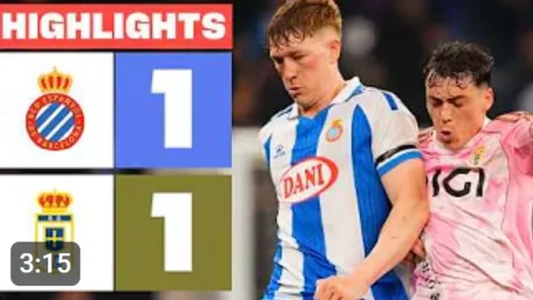 ملخص تعادل إسبانيول وريال أوفييدو 1-1 (الدوري الإسباني)