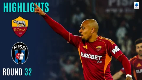 روما 3 - 0 بيزا ملخص المباراة الدوري الإيطالي