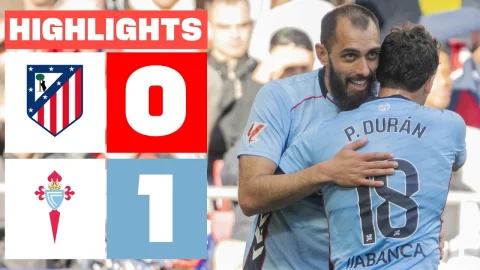 أتلتيكو مدريد 0 - 1 سيلتا أبرز أحداث الدوري الإسباني