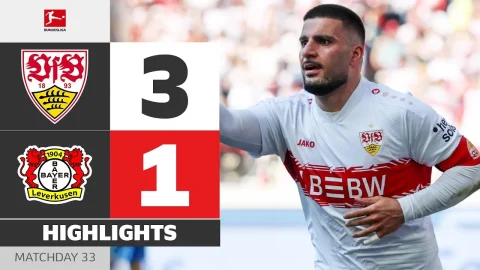 في إف بي شتوتغارت vs. باير 04 ليفركوزن - أبرز اللقطات في الدوري الألماني