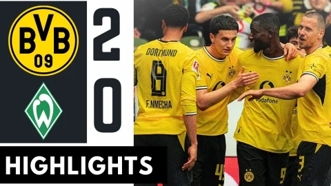 فيردر بريمن ضد بوروسيا دورتموند 0-2 – ملخص كامل لمباراة الدوري الألماني