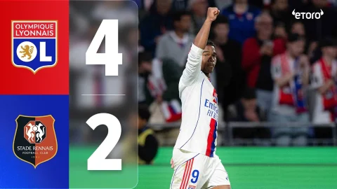 ليون 4 - 2 رين ملخص المباراة الدوري الفرنسي