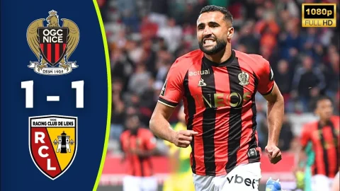 ملخص المباراة نيس 1-1 لانس الدوري الفرنسي