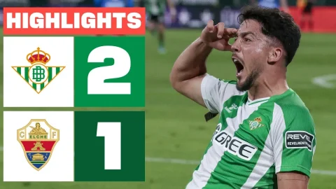 ملخص مباراة ريال بيتيس 2 -  1 إلتشي في الليغا